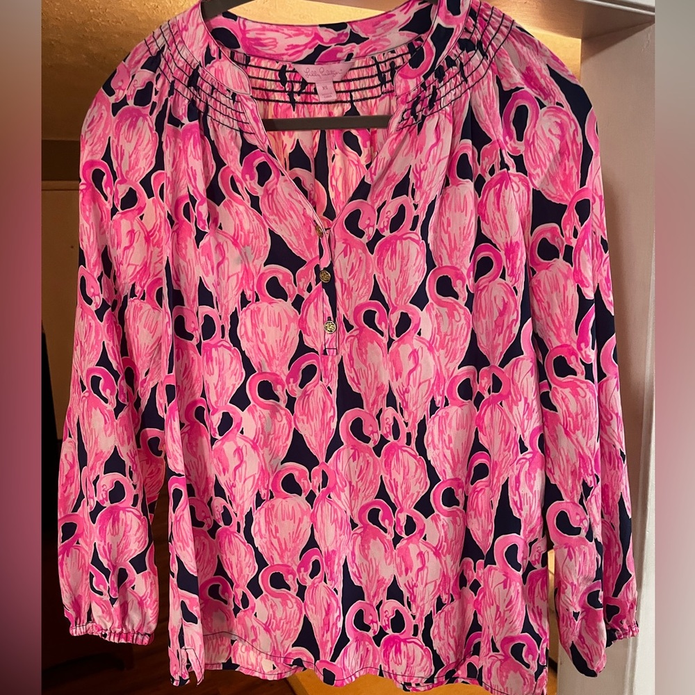 Lilly Pulitzer Elsa Blouse Size XS. Great condition